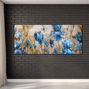 Blue Flower Oil Paint By Numbers Kits DIY Handpainted on Canvas Wall Art Pi