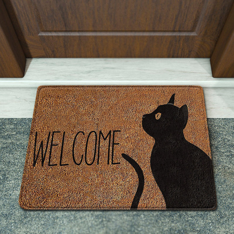 Cute Animal Letter Entrance Rugs Non-Slip Front Doormats Indoor Outdoor (3)