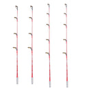 5pcs Fishing Rod Round Tip Short Section Fishing Tackle (56cm Hard Tone)