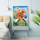 Diamond Painting Butterfly flowers Full Round Rhinestone Wall