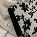 Fashion Women Crossbody Bags PU Canvas Floral Shoulder Ladies Travel Handbags