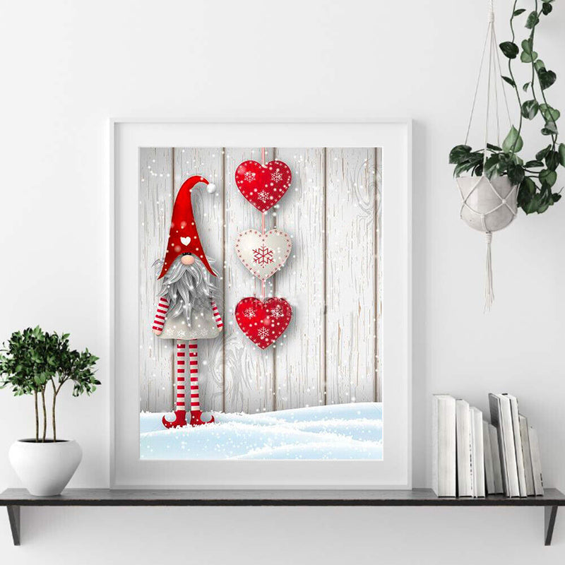 Gnome Gift Oil Paint By Numbers Kits Canvas Drawing DIY Coloring Christmas Gifts