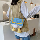 Cute Cartoon Duck Crossbody Bags Girl Canvas Shoulder Messenger Handbags
