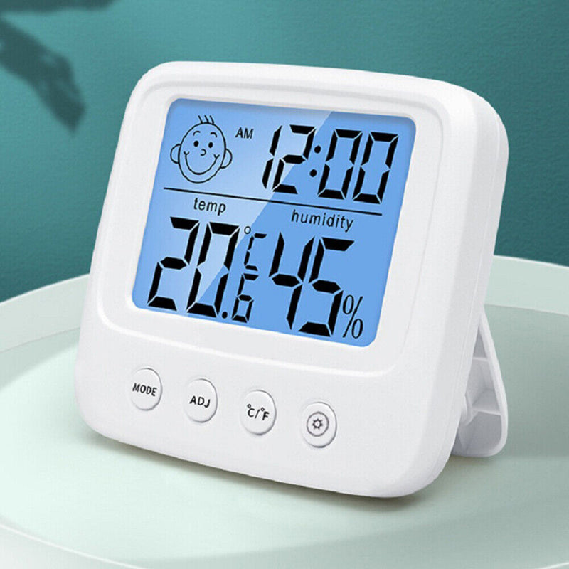 LCD Digital Thermometer Hygrometer Meter for Indoor Home Office (Backlight)