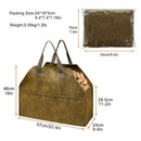 Camping Package Log Storage Holder Canvas Firewood Carrier Bag Log Tote Bag