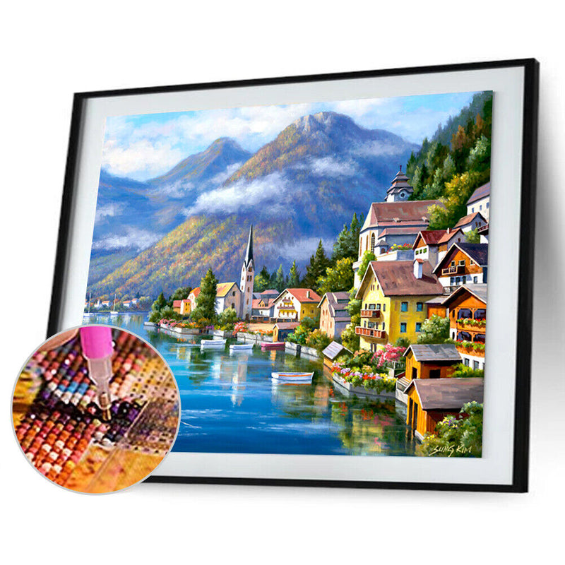 40 * 30cm Christmas Decor Diamond Painting Landscapes 5D Diamond DIY Painting Cr