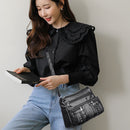 Women Shoulder Bag PU Leather Crossbody Bag Multi Pockets Messenger Purse Bags