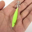 5pcs Luminous Octopus Squid Fishing Lure Jig Hook Night Light Up Bait Shrimp`