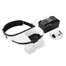 Magnifying Glasses LED Light Head Loupe Reading Repair Headband Magnifier