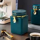 Sealed Storage Jar Coffee Bean Organizer Milk Powder Tea Food Cans (Green) Newly