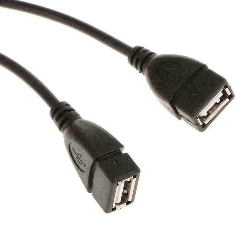 USB 2.0A Male To Dual USB Female Jack Y Splitter Hub Co Power Q2Y3 Hot E2M4