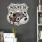 Route 30 Retro Metal Plate Tin Sign Shield Shape Plate for Bar Pub Club Cafe