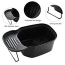 Sink Drain Basket Corner Waste Drainer Food Catcher Strainer (2 Black) Newly