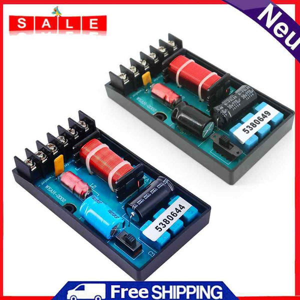 120W Speaker Frequency Divider 2 Way Audio Speakers Crossover Filter for Cars