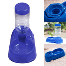Pet Dog Puppy Cat Automatic Water Dispenser Food Dish Bowl Feeder Blue Newly