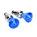 Fashion Diamond Shape LED Flash Lamp Tyre Valve Cap Light Car Bike Motorcycle