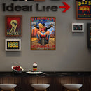 Tin Plates Wall Signs Retro Painting Back Seat Sexy Girl Metal Poster for Bar