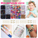 500pcs Mixed Square Alphabet Letter Beads and Round Beads DIY Accessories Newly