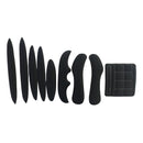 27pcs Cycling Helmet Inner Pads Kit Sealed Sponge for Motorcycle (Black)