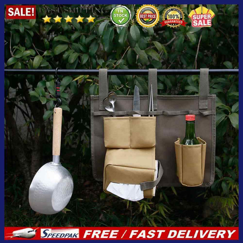 Storage Bag Multipurpose Camping Hanging Organizer 600D Oxford for Picnic Travel