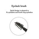 Beauty Makeup Bamboo Handle Eyebrow Brush + Eyebrow Comb Double-Ended E0V2