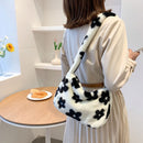 Fluffy Soft Plush Large Capacity Totes Crossbody Bags Shoulder Bags Handbags