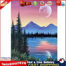 Full Cross Stitch 11CT Lake Stamped DIY Cotton Thread Embroidery Decor (1) Newly