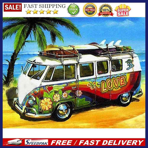 5D DIY Diamond Painting Car Full Drill Rhinestone Mosaic Art Picture for Home