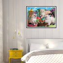 Playing Kitten 5D DIY Diamond Painting Kits Full Square Drill Wall Decor Crafts