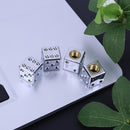 4PCS Cube Design Car Truck Bike Tires Air Valve Stem Caps Covers U