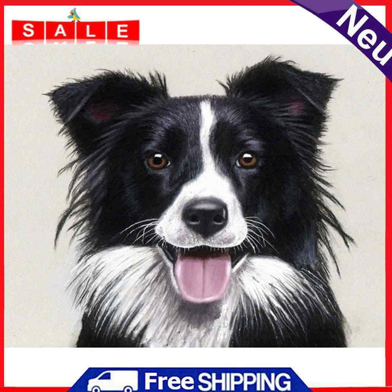 5D DIY Full Drill Diamond Painting Dog Cross Stitch Mosaic Craft Needlework Kit