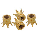 4PCS UNIVERSAL CROWN STYLE CAR TIRES AIR VALVE STEM CAP AUTOMOBILE TIRES STE