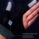 2pcs Sweat Proof Touch Screen Gaming Finger Thumb Sleeve Gloves for PUBG