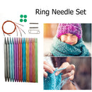 9 Pairs Aluminum Alloy Interchangeable Hook Needles DIY Sweater Weaving