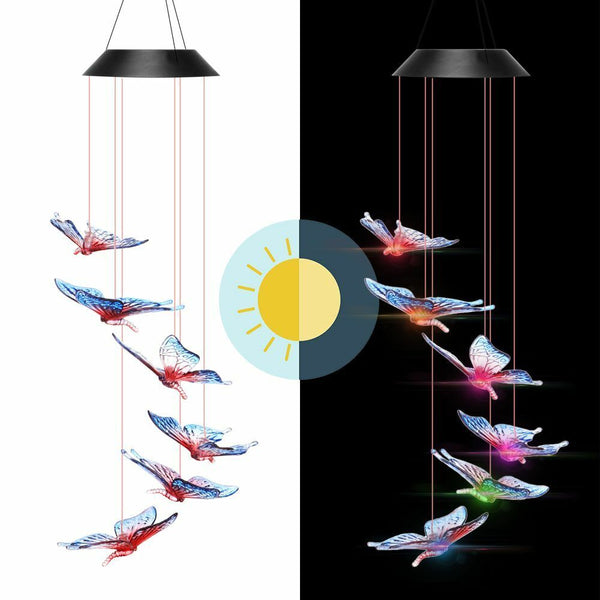 Decorative Lamp Hanging Outdoor Decor Garden Lights Wind Chimes LED Light