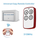 AK-K210605 315MHz 4 Buttons Learning Copy Remote Controller (White Red)