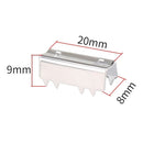 Stainless Steel Crimp Style Serrated Clip Open-end Timing Belt Clips Belt Clamp