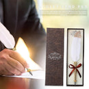 Retro White Feather Dip Pen Business Signature Pens w/Gift Box Stationery Newly