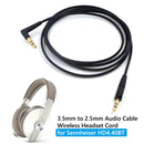 3.5mm to 2.5mm Audio Cable Wireless Headset Cord for Sennheiser HD4.40BT Newly