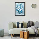 5D DIY Diamond Painting Blue Lily Kits Full Round Drill Wall Rhinestone Decor