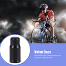 5pcs Aluminum Bike Presta Valve Caps Tire French Valve Dust Covers (Black)