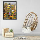 3 Strands DIY Full Embroidery Birds Flowers Stamped Cross Stitch Home Wall Decor