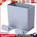 Wall Holder Storage Box Remote Control Mobile Phone Plug Organizer (Grey) Newly
