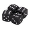 4pcs Dice Style Car Tire Wheel Tyre Caps Valve Stem Dust Covers (Black)