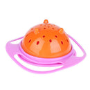 Novelty 360 Rotary Gyro Umbrella Spill-Proof Children Balance Bowl (Pink) Newly