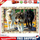 5D DIY Wolf Full Drill Diamond Embroidery Painting Rhinestones Cross Stitch