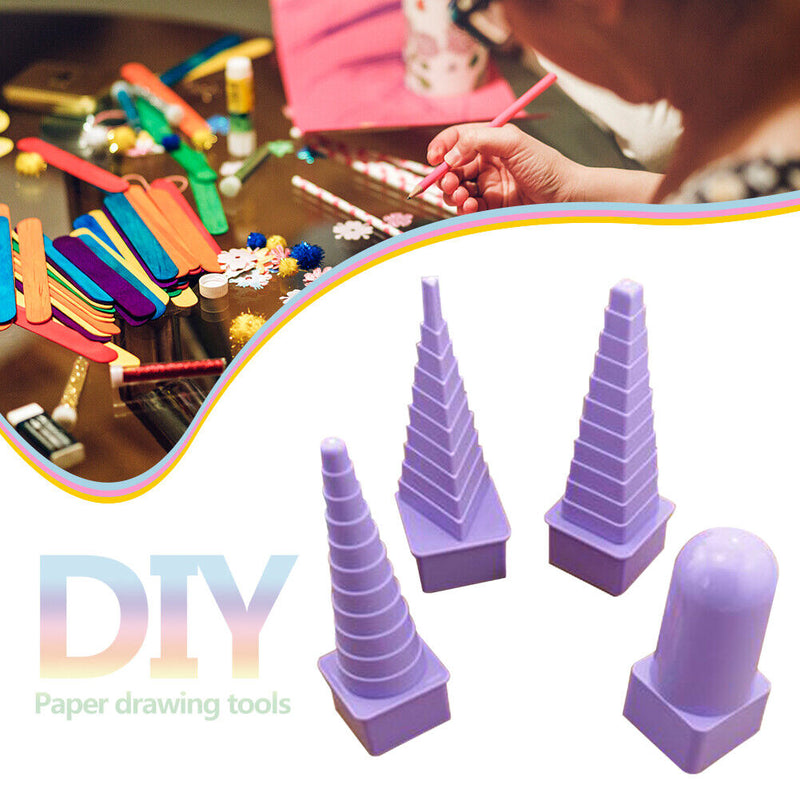 1 Set Plastic DIY Paper Flower Creation Decor Art Craft Paper Quilling Tower