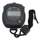 Digital Handheld Sports Stopwatch Stop Watch Timer Bla Counter Alarm FAST B5Q0
