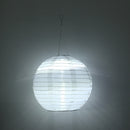 30cm 12 inch Waterproof Lantern Solar Nylon Cloth Hang Festival Lights (A) Newly