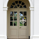 Hollow Front Door Decor Welcome Sign Lighted Wreath Decoration For Outdoor